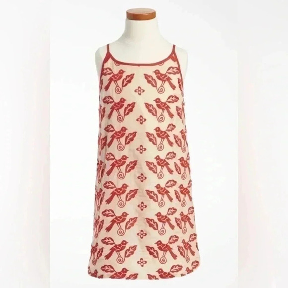 Peek Lara Embroidered Bird A-line Shift Dress XXL/12 - Picture 1 of 5